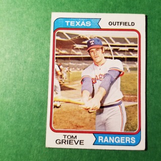 1974 - TOPPS  NRMT- MINT BASEBALL - CARD NO - 268 -  TOM GRIEVE - RANGERS