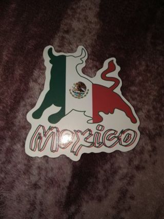 Free shipping Mexico bull sticker nip