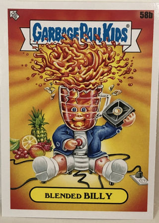 2021 Topps Garbage Pail Kids GPK Food Fight BLENDED BILLY Card #58b