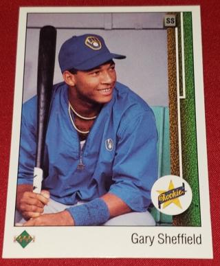 1989  ⚾ Upper Deck Star Rookie #13 Gary Sheffield Brewers RC ⚾ 