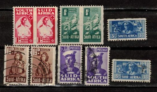 South Africa Little Stamps from 1942-43