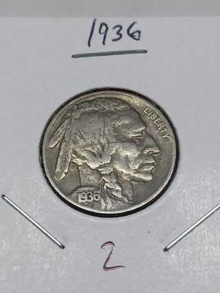 1936 Buffalo Head Nickel! 9.2