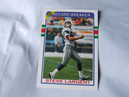 1989 Steve Largent Seattle Seahawks Card #4 Hall of Famer