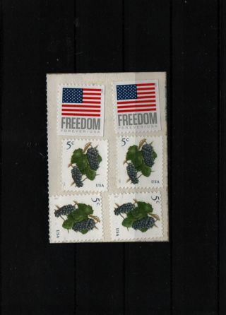 uncanceled US Postage * two forever stamps * self-adhesive on foil 