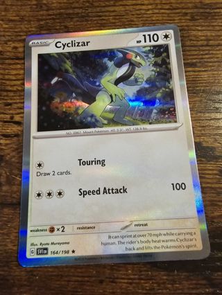 Pokemon Cyclizar rare holo card 164/198