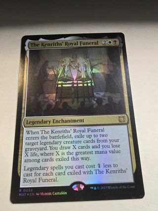 Magic the gathering mtg The Knights Royal Funeral foil card March of the machine