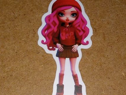 Girl one Cute vinyl sticker no refunds regular mail only Very nice quality!