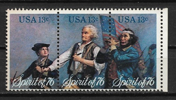 1976 Sc1629-31 Spirit of '76 MNH strip of 3