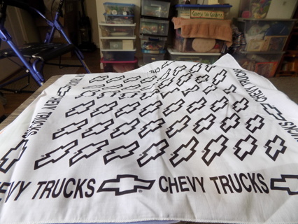 21 inch square white chevy trucks bandana # 1