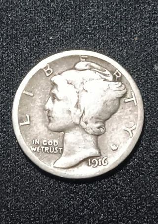 1916 silver dime