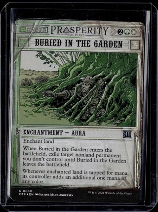 Buried in the Garden - 38 - Foil - OTP - NM - MTG Magic the Gathering