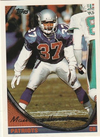 Collectable New England Patriots Football Card: 1994 Maurice Hurst