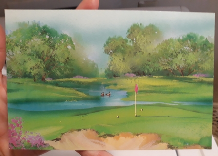 Golf-Themed Birthday Card with Envelope