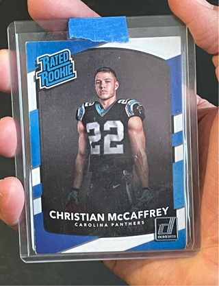 Christian McCaffrey RC panini Donruss Rated Rookie 2017 Read Description 