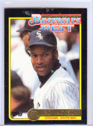 Bo Jackson, 1992 Topps McDonald's Baseball Card #33, Chicago White Sox