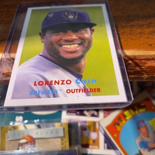 2021 topps heritage Lorenzo Cain baseball card 