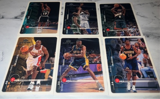 NBA MVP’s 6 card lot - 90’s SUPERSTARS