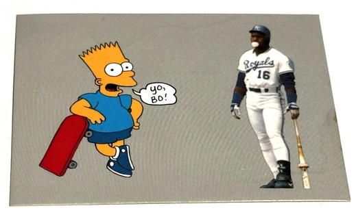 Bo Jackson x Bart Simpson, Bo Knows Bart Card Yo Bo!