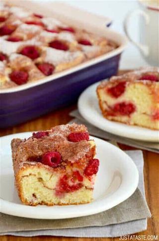 GLAZED RASPBERRY COFFEE CAKE RECIPE