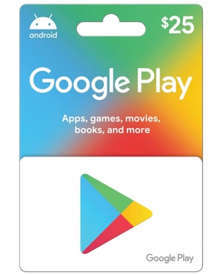 $25.00 Google Play GIFT CARD