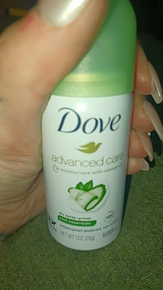 Dove travel size spray deodorant