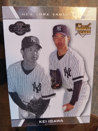 2007 TOPPS CO SIGNERS JAPANESE ROOKIE KEI IGAWA NEW YORK YANKEES BASEBALL CARD# 95