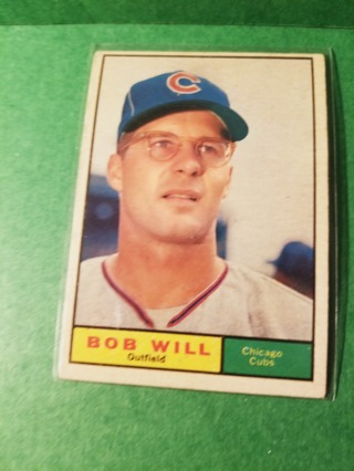 1961 - TOPPS EXMT - NRMT BASEBALL - CARD HI NO. 512 - BOB WILL - CUBS