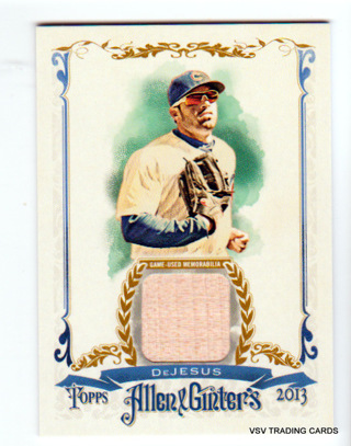 David DeJesus, 2013 Topps Allen & Ginter RELIC Card #AGFR-DDJ, Chicago Cubs, (LB22)