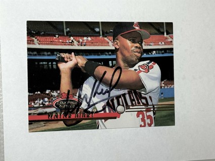 Autographed 1993 Stadium Club #35 Wayne Kirby Indians