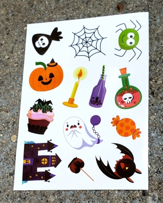 HALLOWEEN GLOSSY STICKERS STYLE 7