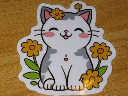 Cat Cute new one vinyl laptop sticker no refunds regular mail nice quality