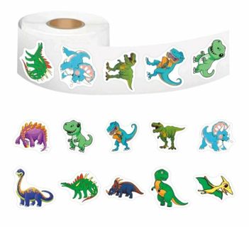 ↗️⭕(10) 1" COLORFUL BABY DINOSAUR STICKERS!! (SET 1 of 2)⭕