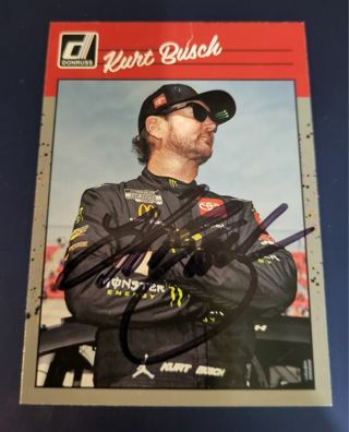 Nascar Kurt Busch autographed card