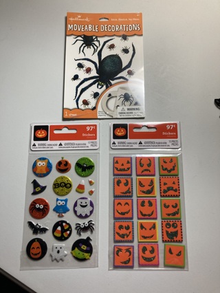 Halloween 3-pack Stickers (new)