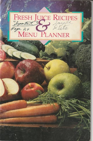 Vintage Cook Book, magazine soft covered: Fresh Juice Recipes