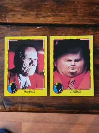 1990 Dick Tracy trading cards.