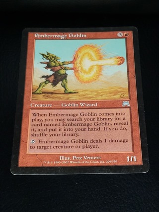 MTG ✨ Embermage Goblin - (U) 200/350 Onslaught (ONS) ✨ Magic the Gathering (2002)