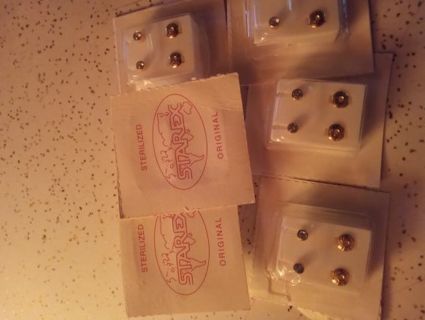 Piercing earrings. Only one set is for bidding on. I have 8 pairs. Only one will be per winner.