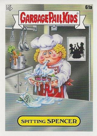 2021 Topps Garbage Pail Kids Food Fight Base Card SPITTING SPENCER #61a GPK