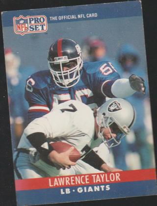 1990 Pro Set #231 Lawrence Taylor New York Giants