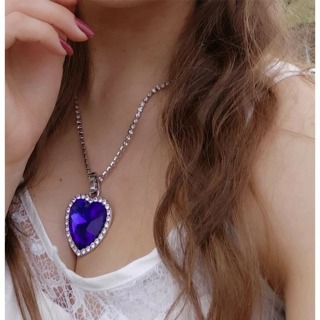 Crystal Heart Pendant Necklace for women