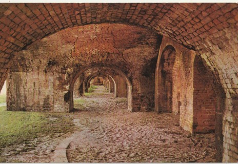 Vintage Unused Postcard: GIN: Fort Pickens, Pensacola, FL