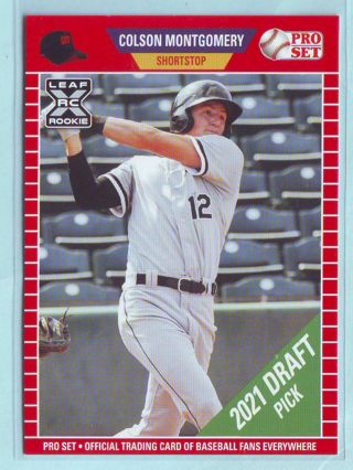 2021 Leaf Pro Set Colson Montgomery Baseball card # PS25 White Sox