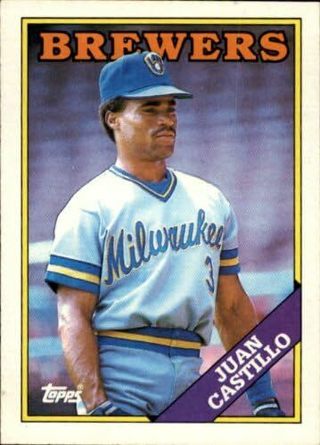 Juan Castillo 1988 Topps Milwaukee Brewers