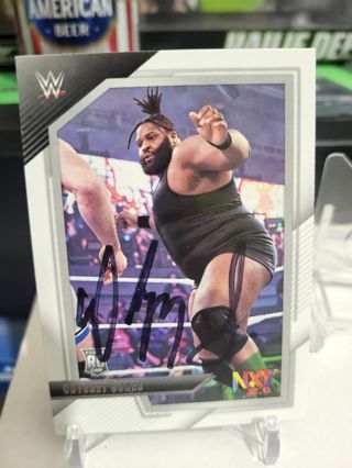 WWE Odyssey Jones autograph card