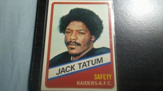 RARE ORIGINAL 1976 TOPPS WONDER BREAD ALL STAR SERIES JACK TATUM OAKLAND RAIDERS FOOTBALL CARD#20