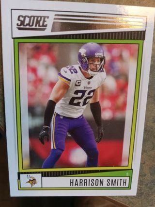 2022 SCORE HARRISON SMITH MINNESOTA VIKINGS FOOTBALL CARD# 109