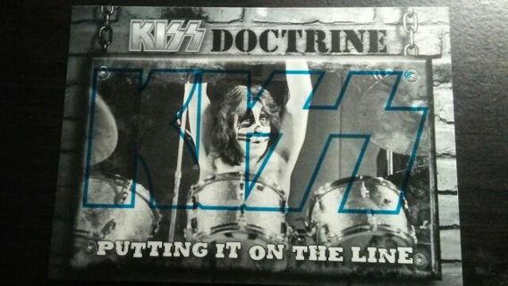 2009 KISS CATALOG/PRESSPASS- KISS DOCTRINE- PUTTING IT ON THE LINE- BLUE EDITION TRADING CARD# 69