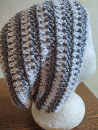 Hand Crocheted Slouch Hat 