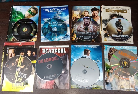 Lot of 8 DVD Movies Films 